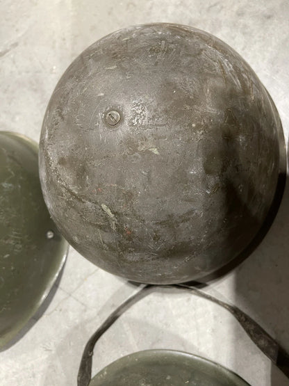 GENUINE POLISH MILITARY ARMY HELMET COMPLETE WITH ALL ORIGINAL PARTS USED IN EX - Image 10