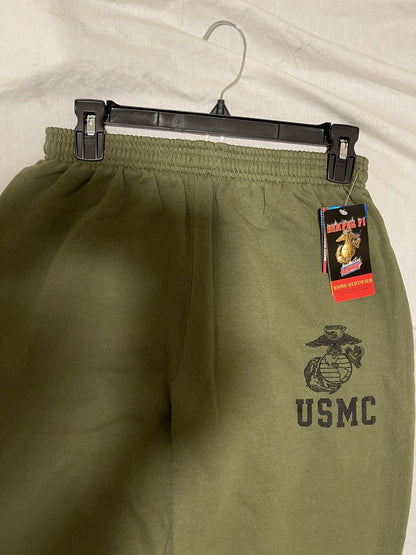 USMC PT Sweat Pant & Shirt Marine Issue  Military OD Green Medium  - Made in USA - Image 7
