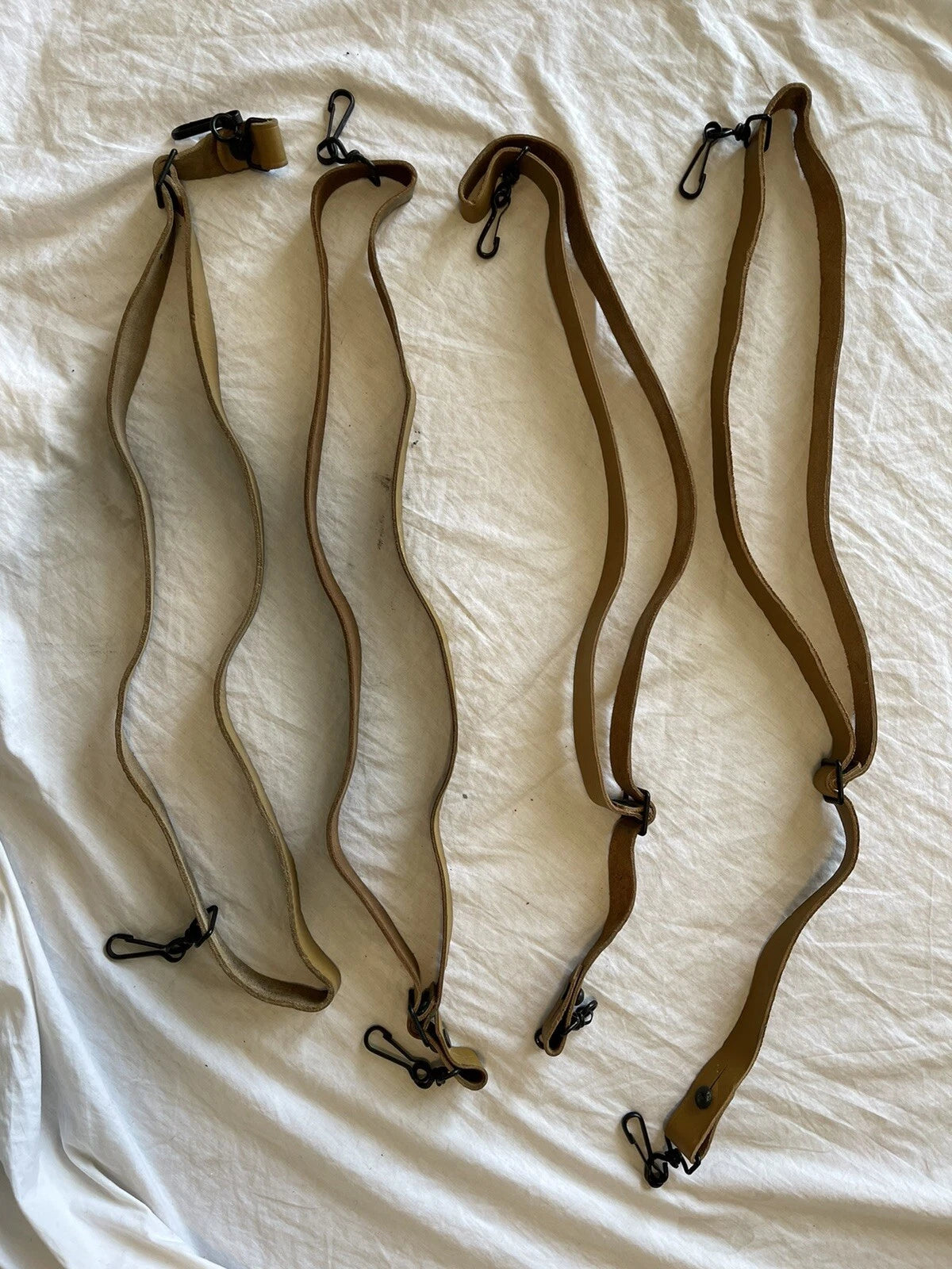 FRENCH MILITARY MAT BROWN LEATHER RIFLE SLING ARMY MAS RIFLE 49 & 49/54 GENUINE - Image 2