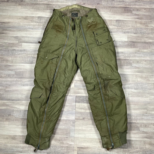 Genuine USAF WW II Flyers Intermediate Trousers Dated 1945 vintage Collectible. - Image 1