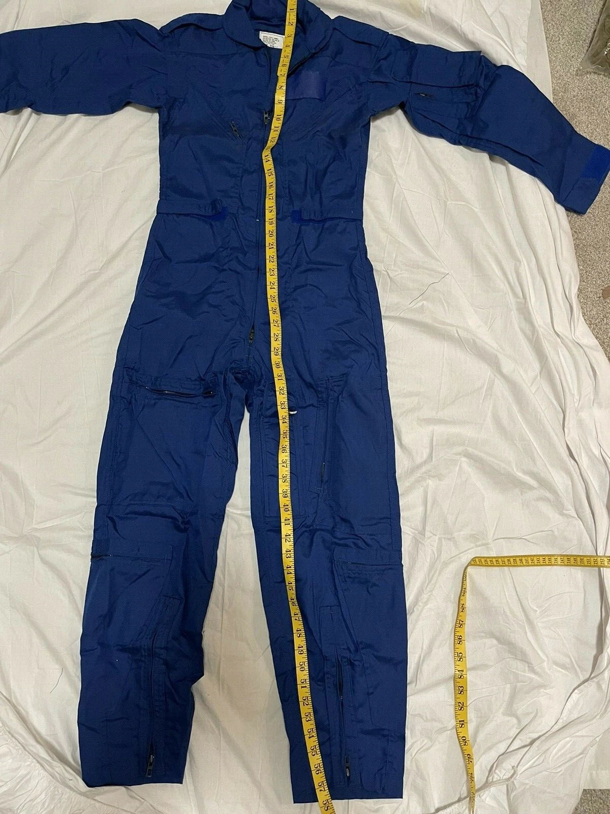 USAF Flyers Coverall ,Fire Resistant Aramid CWU-73P Blue size 32Short Youth Size - Image 2
