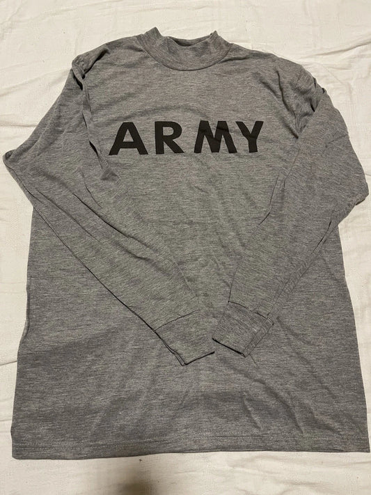 MEN'S MED SHIRT LONG SLEEVE PHYSICAL T-SHIRT IPFU FITNESS US ARMY REFLECTIVE PT - Image 1