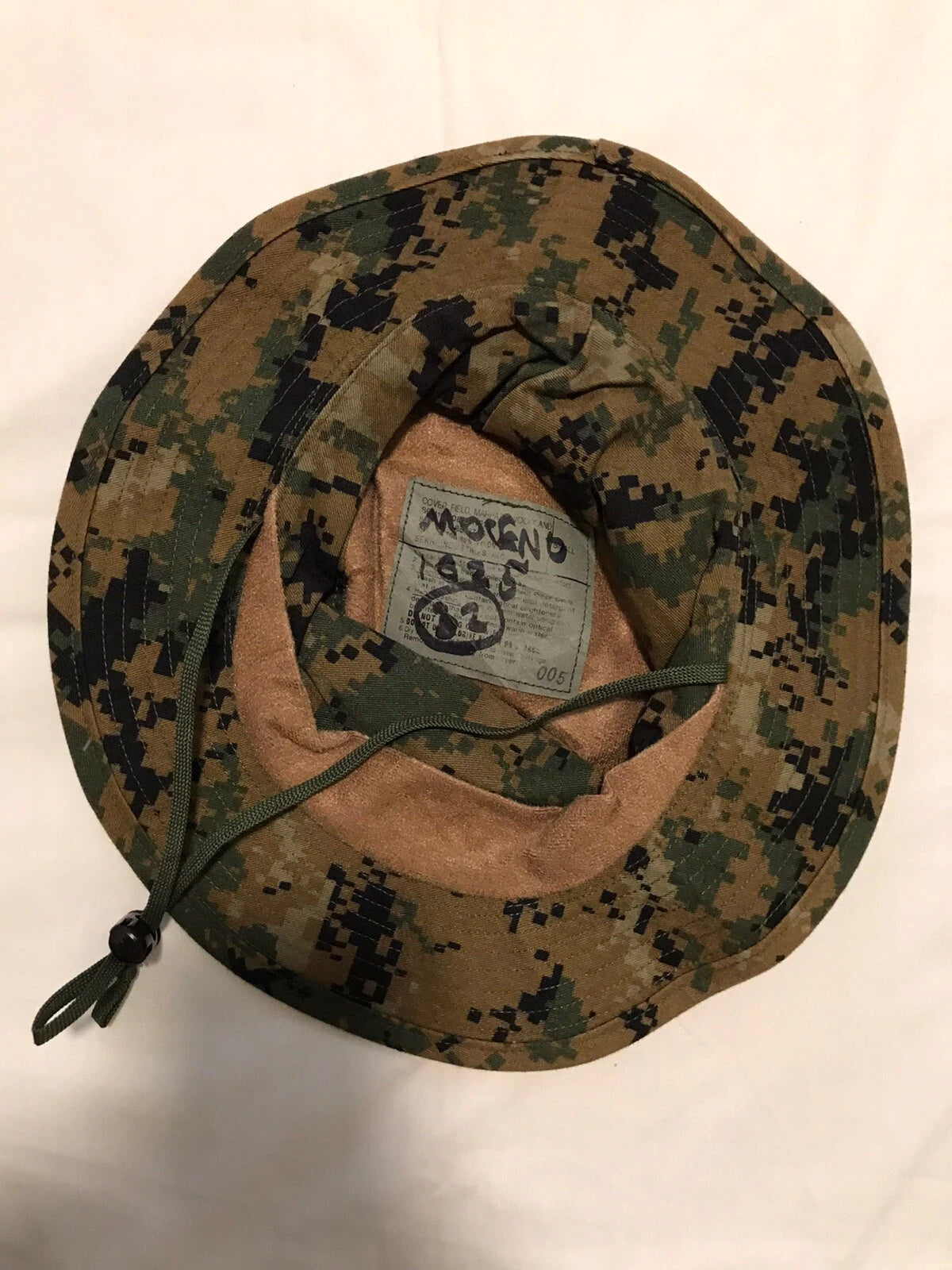 USMC MARINE ISSUE COVER FIELD BOONIE HAT WOODLAND DIGITAL MARPAT SMALL - Image 2