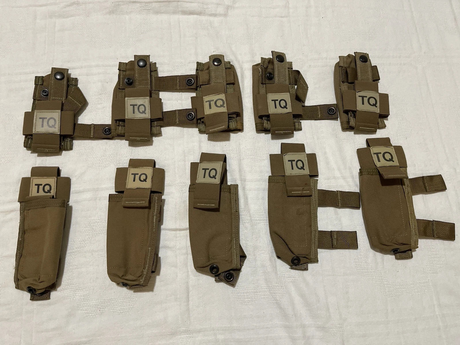 Lot of 10 Pc USMC Military  Tourniquet  MOLLE TQ CAT Pouch Coyote Brown NEW - Image 1