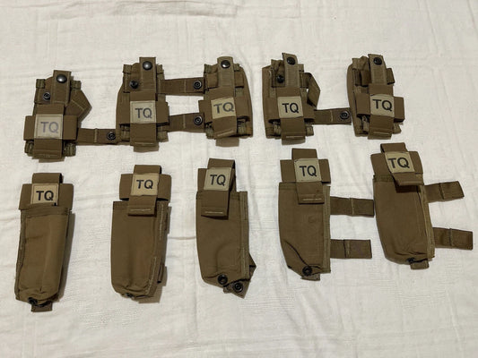 Lot of 10 Pc USMC Military  Tourniquet  MOLLE TQ CAT Pouch Coyote Brown NEW - Image 1