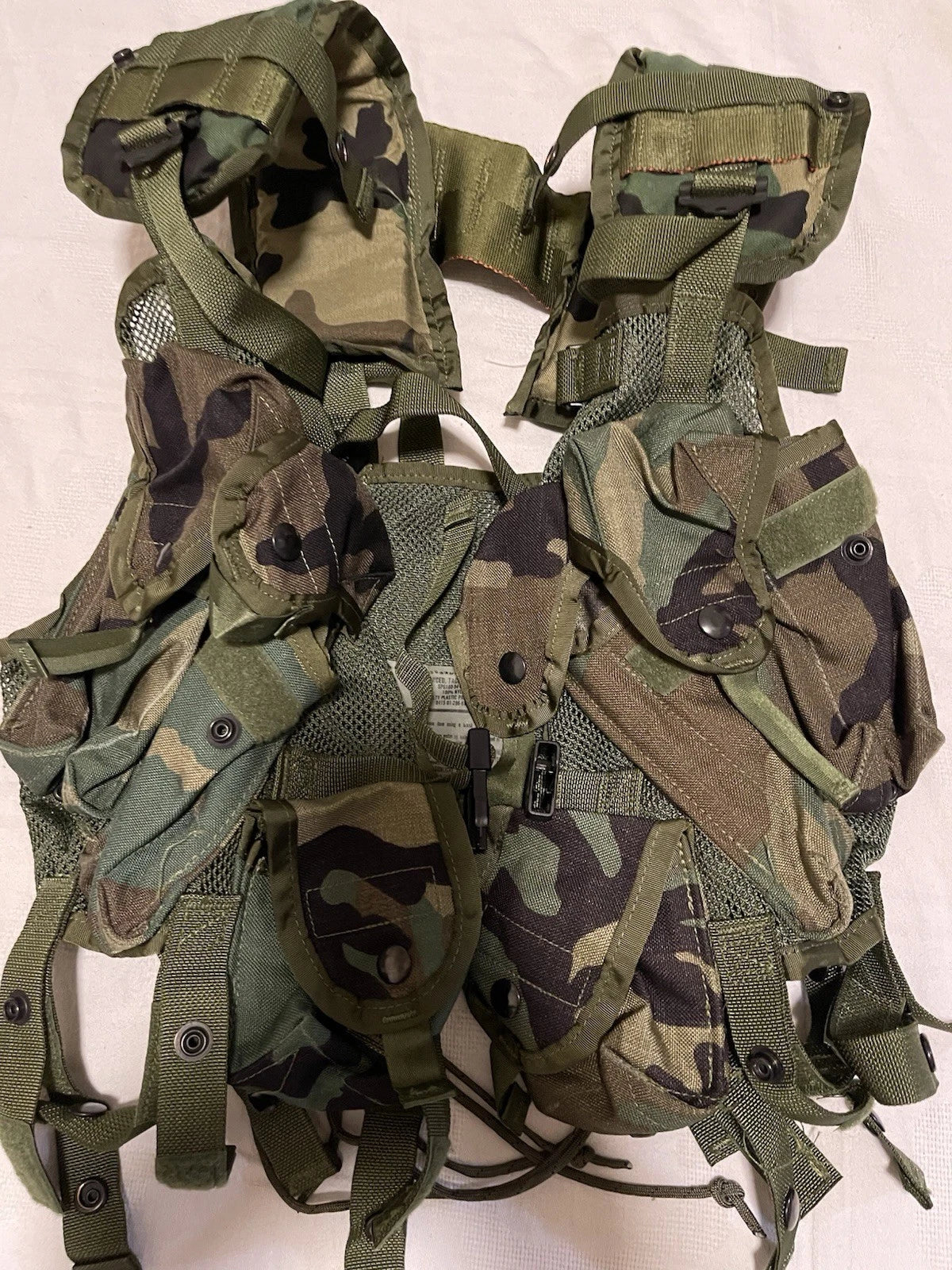 USGI Military Enhanced Tactical Load Bearing Vest Woodland 8415-01-296-8878 - Image 14