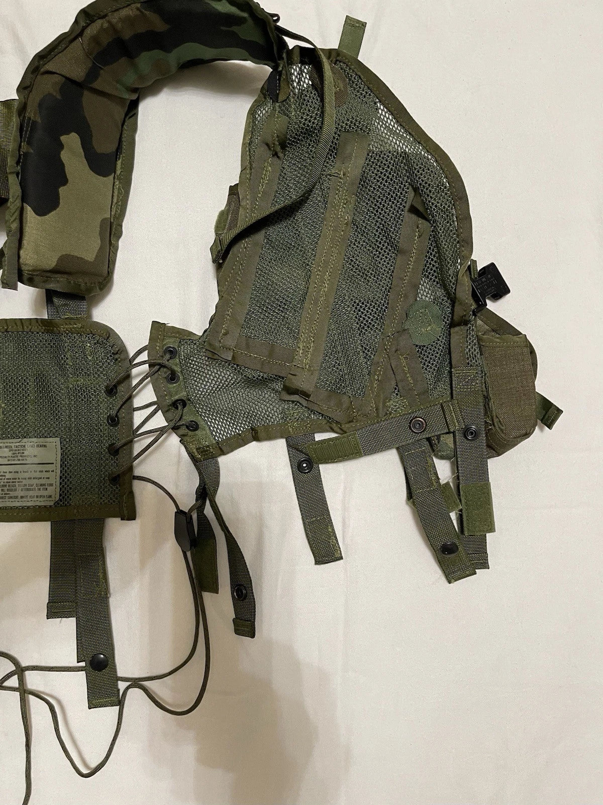 USGI Military Enhanced Tactical Load Bearing Vest Woodland 8415-01-296-8878 - Image 10