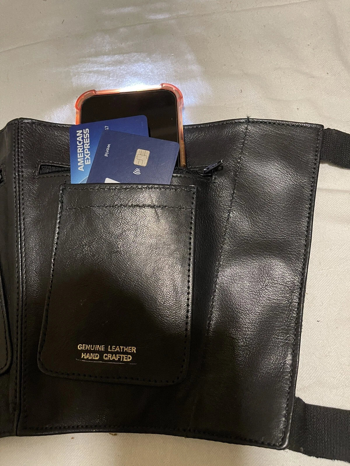 Ankle Wallet-Hidden Carry for Cash,Cr. Cards,ID, Keys - Soft Lamb Leather - Image 8