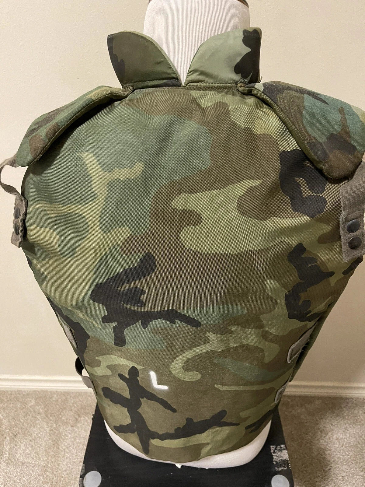 US MILITARY US GI WOODLAND CAMOFLAUGE FRAGMANTATION VEST VINTAGE COLLECTIBLE - Image 2