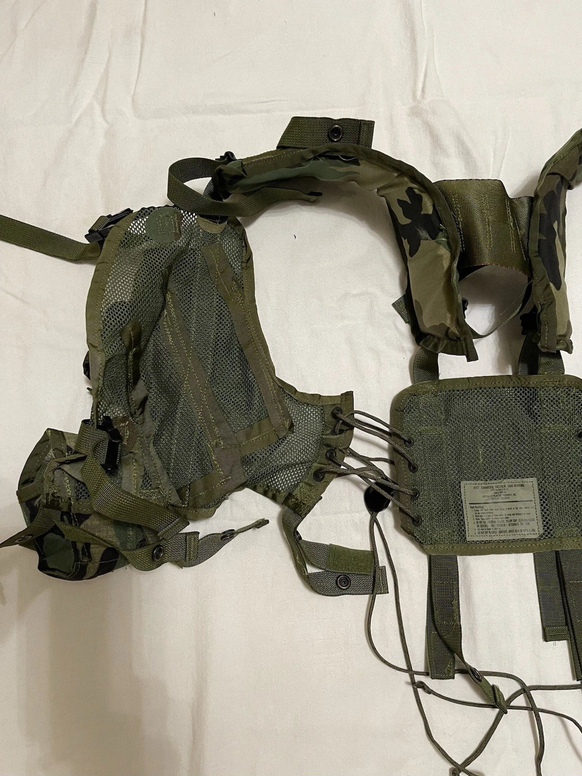 USGI Military Enhanced Tactical Load Bearing Vest Woodland 8415-01-296-8878 - Image 8