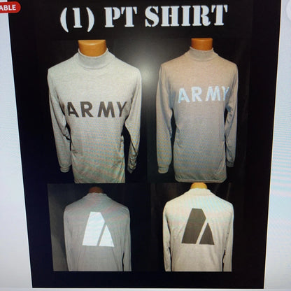 MEN'S MED SHIRT LONG SLEEVE PHYSICAL FITNESST-SHIRT IPFU  US ARMY REFLECTIVE PT - Image 10