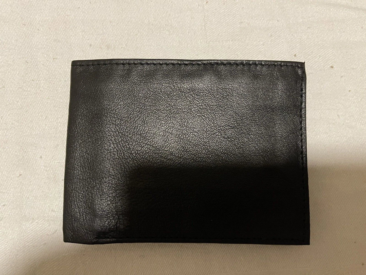 Mens Soft Lamb Genuine Leather Slim ID Credit Card Bifold Wallet - Image 3