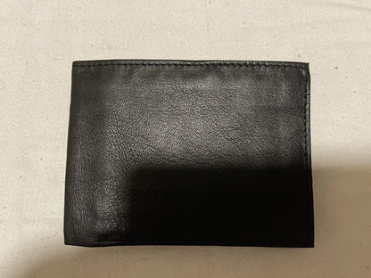 Mens Soft Lamb Genuine Leather Slim ID Credit Card Bifold Wallet - Image 3