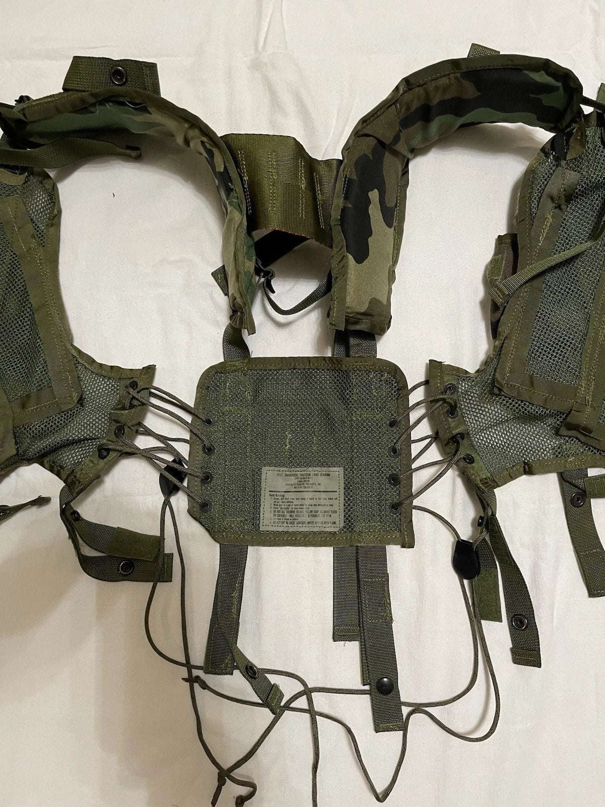 USGI Military Enhanced Tactical Load Bearing Vest Woodland 8415-01-296-8878 - Image 9