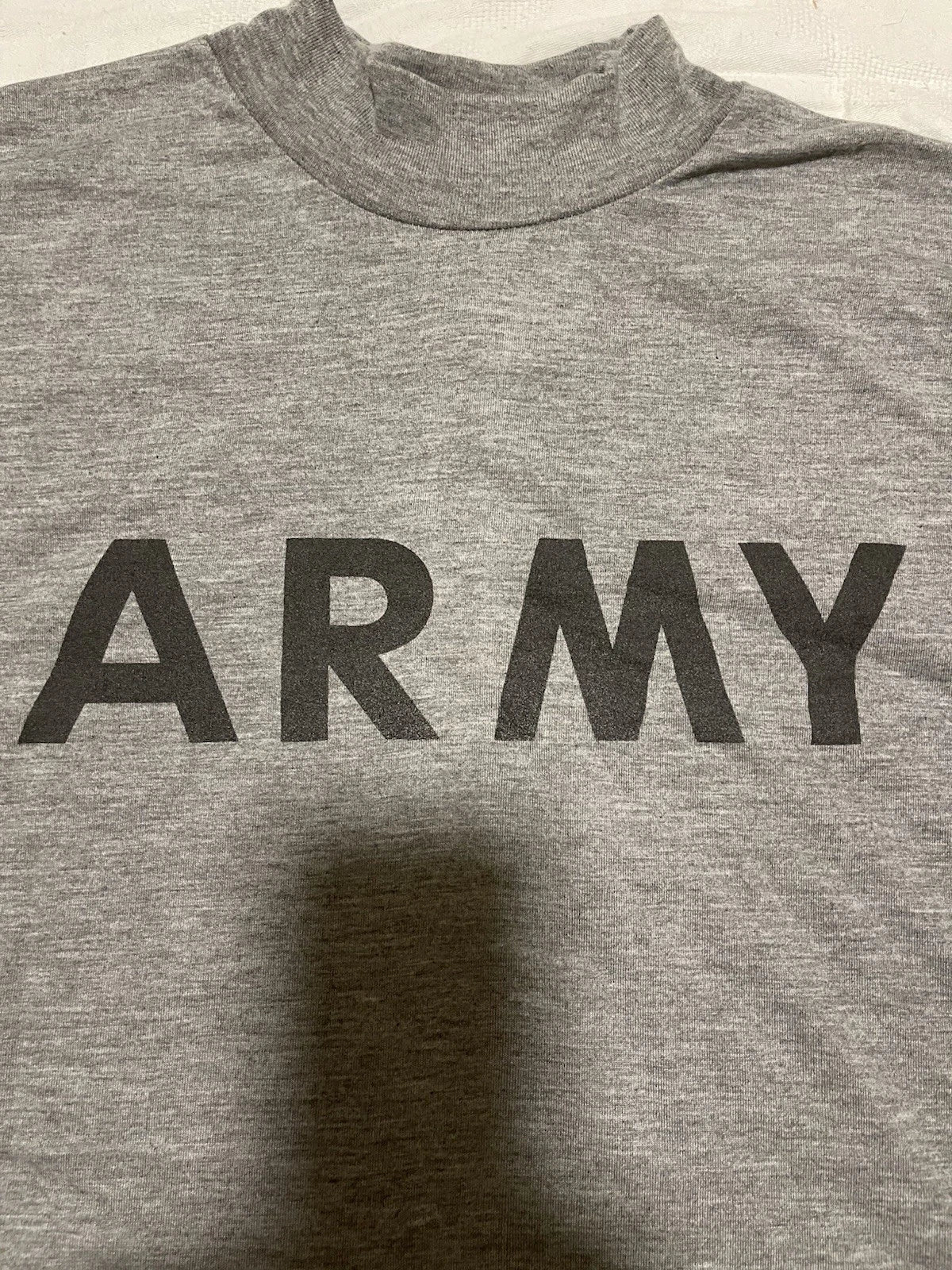 MEN'S MED SHIRT LONG SLEEVE PHYSICAL T-SHIRT IPFU FITNESS US ARMY REFLECTIVE PT - Image 2