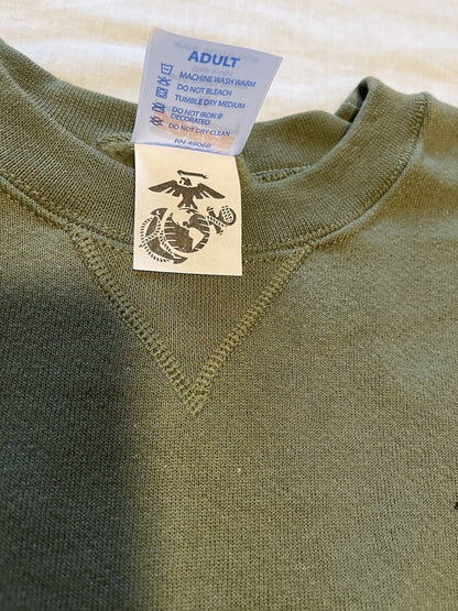 USMC PT Sweat Pant & Shirt Marine Corps Issue - Small GI OD Green - Made in USA - Image 13