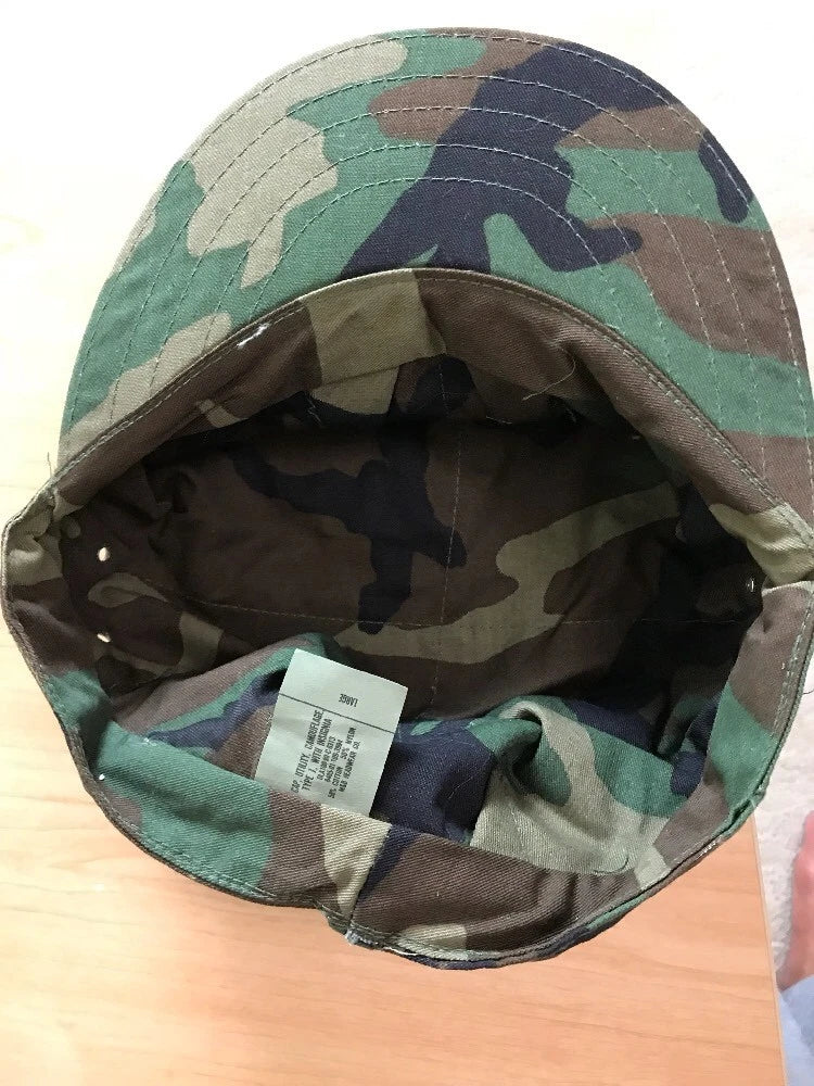 Genuine Vintage US GI USMC 8 Point Camoflauge Cap With Marine Logo Size Large - Image 5