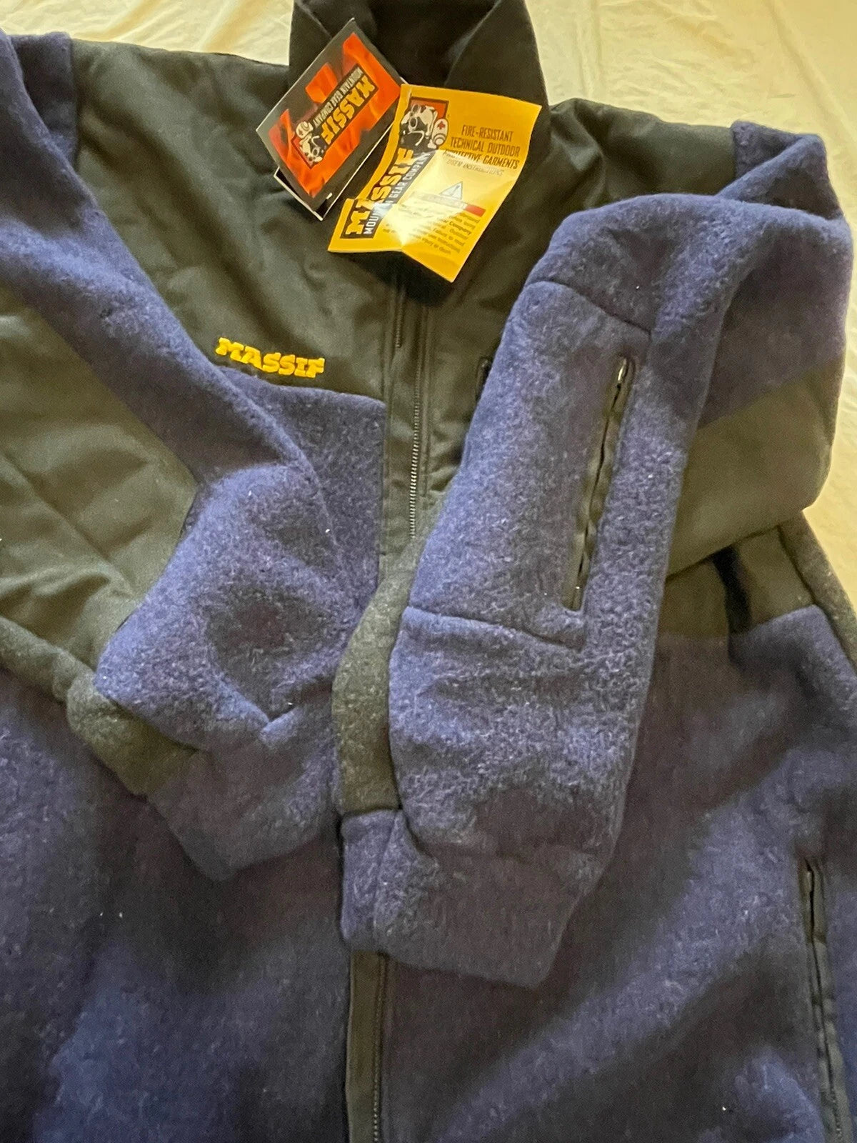 Massif Inferno XXL Fleece Blue Black INFJK Nomex Cold Weather Jacket New W/ tag. - Image 7