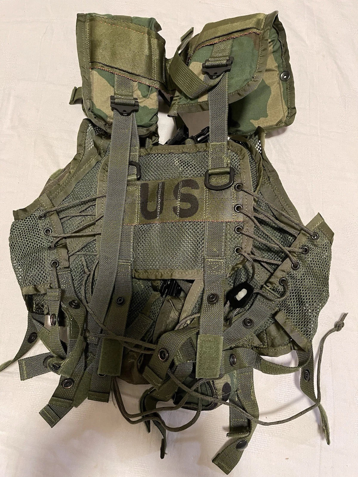 USGI Military Enhanced Tactical Load Bearing Vest Woodland 8415-01-296-8878 - Image 15