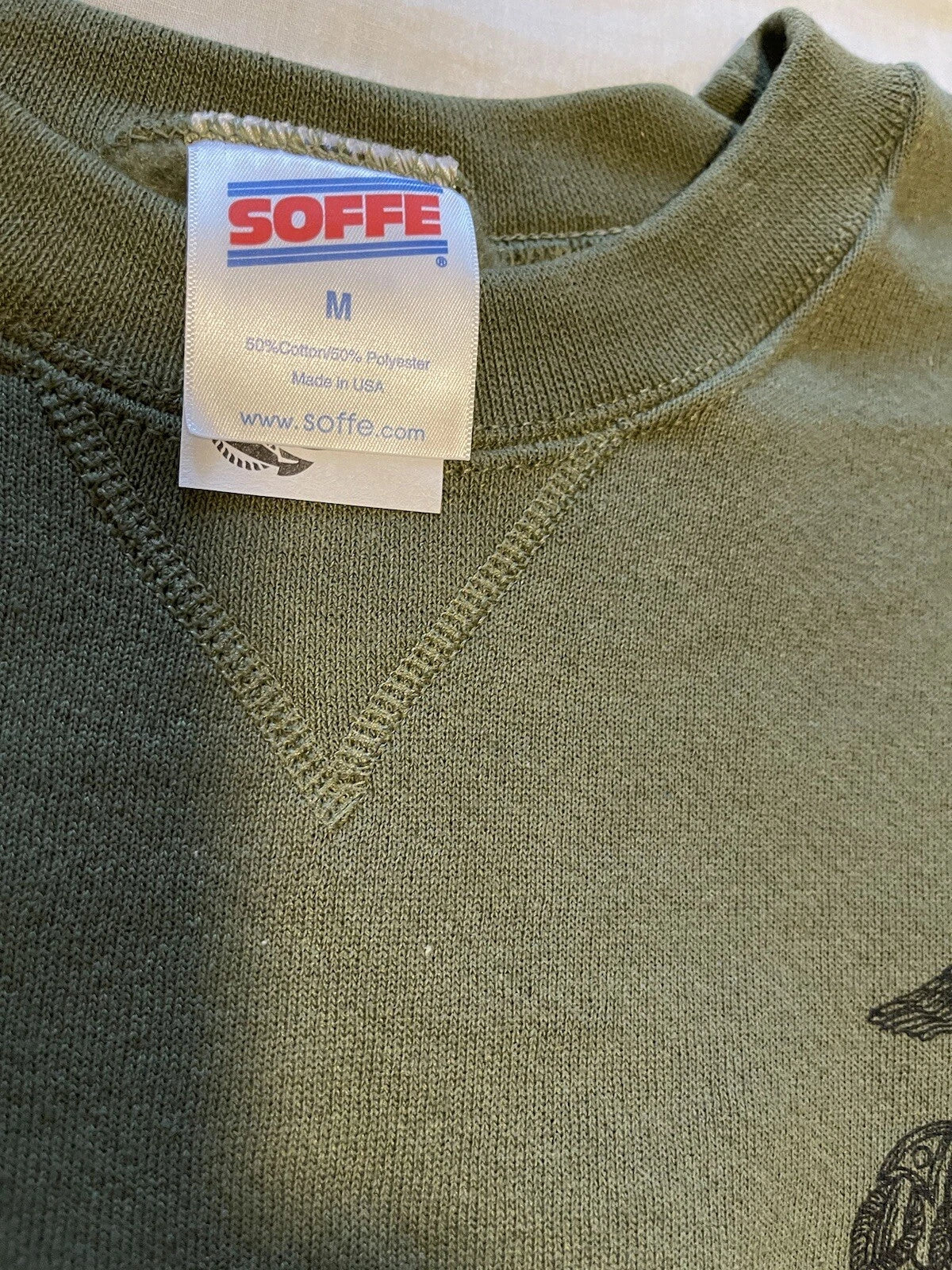 USMC PT Sweat Pant & Shirt Marine Issue  Military OD Green Medium  - Made in USA - Image 14
