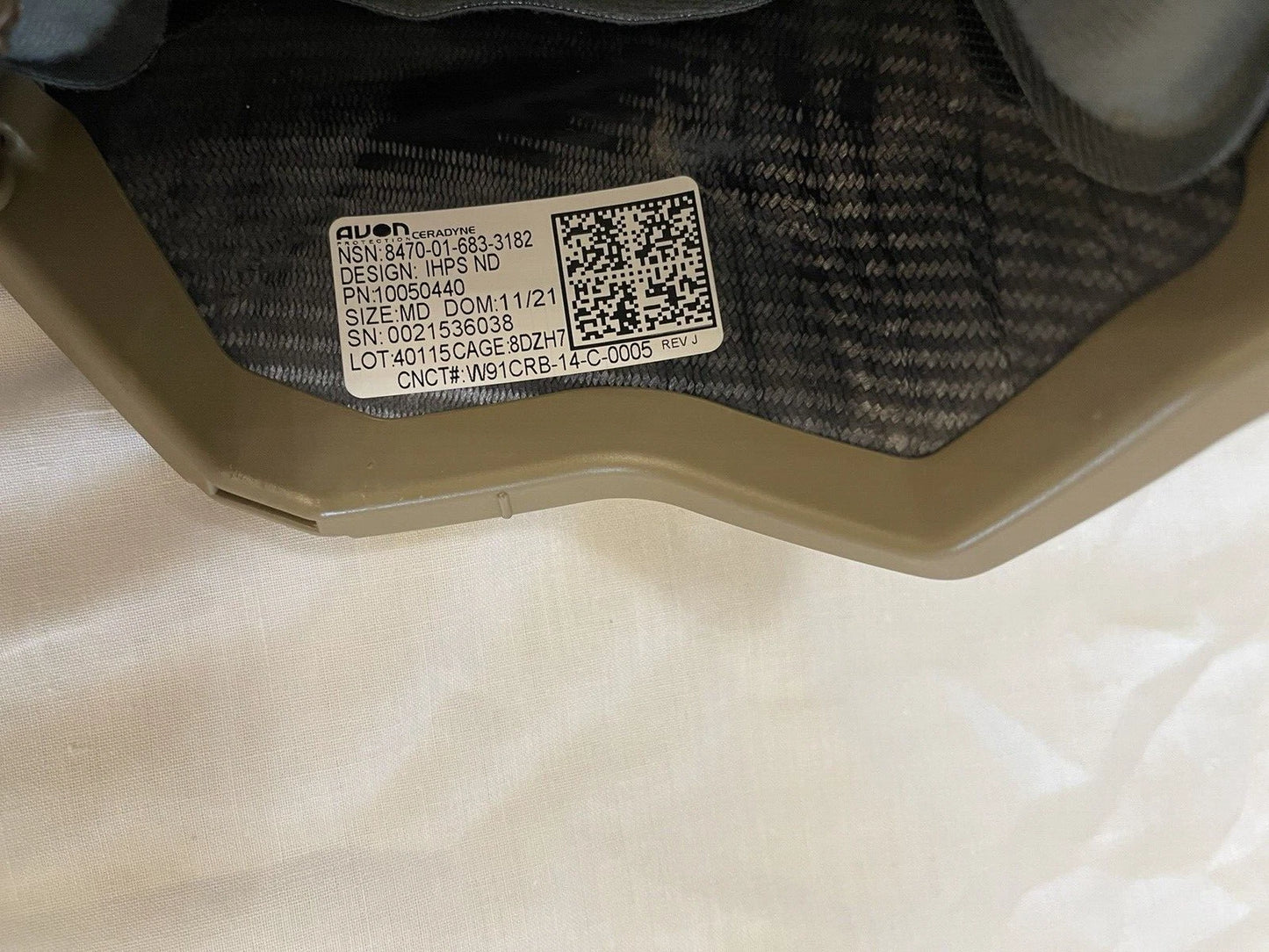 NEW CERADYNE IHPS Ballistic Protection Sys HelmetComplete AVON USMC Made IN USA. - Image 17