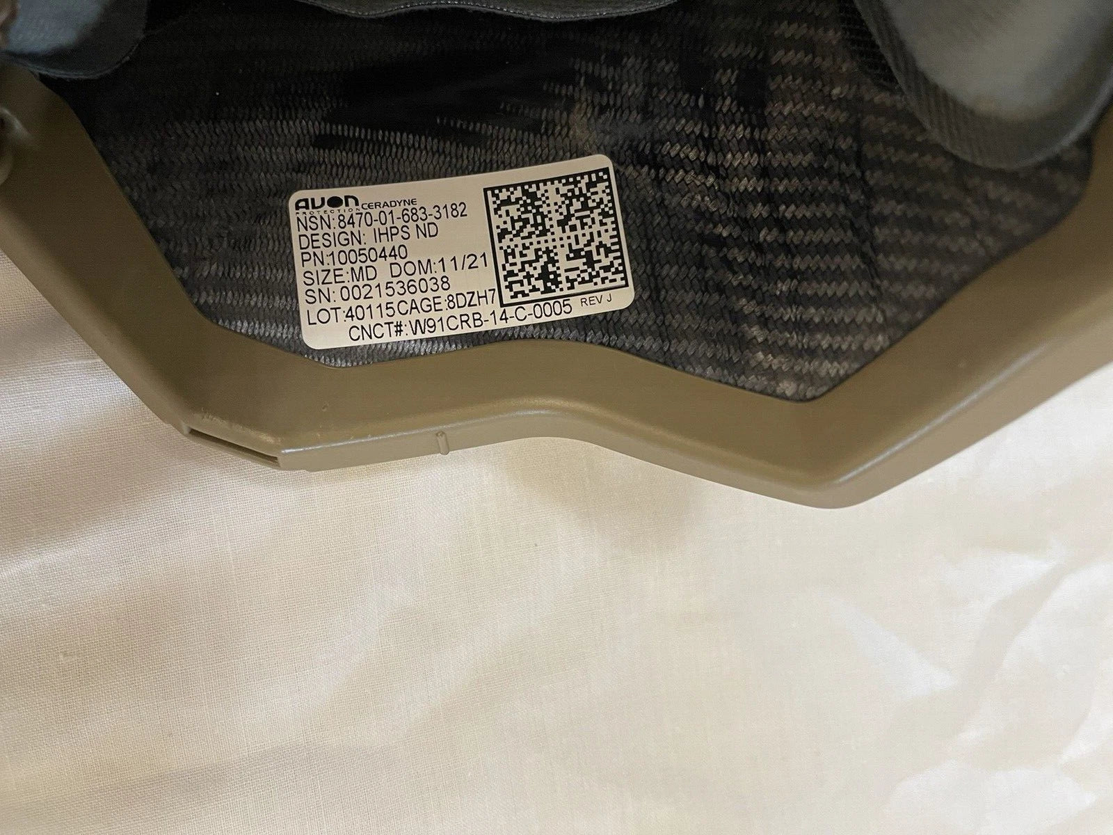NEW CERADYNE IHPS Ballistic Protection Sys HelmetComplete AVON USMC Made IN USA. - Image 17