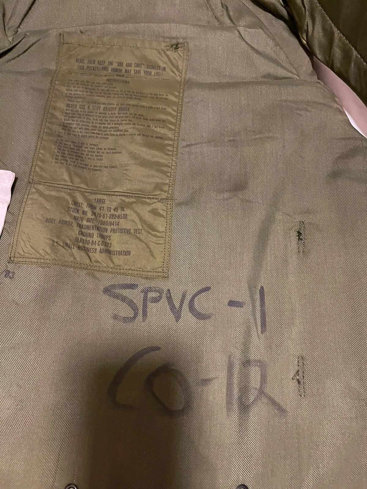 US MILITARY US GI WOODLAND CAMOFLAUGE FRAGMANTATION VEST VINTAGE COLLECTIBLE - Image 6