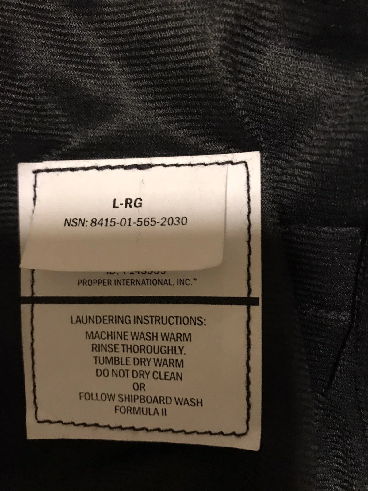 US MILITARY OUTERSHELL FIRE RESISTANCE GORTEX BREATHABLE FOUL WEATHER JACKET LR  - Image 5