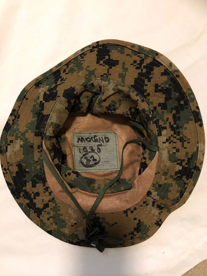 USMC MARINE ISSUE COVER FIELD BOONIE HAT WOODLAND DIGITAL MARPAT SMALL - Image 4