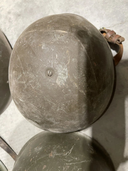 GENUINE POLISH MILITARY ARMY HELMET COMPLETE WITH ALL ORIGINAL PARTS USED IN EX - Image 12