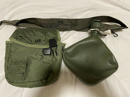 New-US GI O.D.Green 2 Qt Canteen with Carrier/Cover and Shoulder Strap,Un-Issued - Image 9