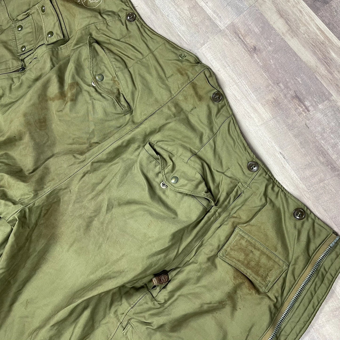 Genuine USAF WW II Flyers Intermediate Trousers Dated 1945 vintage Collectible. - Image 12