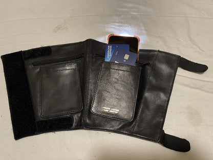 Ankle Wallet-Hidden Carry for Cash,Cr. Cards,ID, Keys - Soft Lamb Leather - Image 9