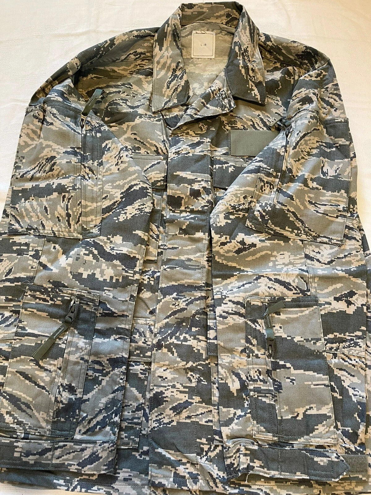 USAF AIRMAN'S BATTLE ENSEMBLE ABU TIGER STRIPE CAMO TOP NOMEX/ARAMID NEW LR - Image 13