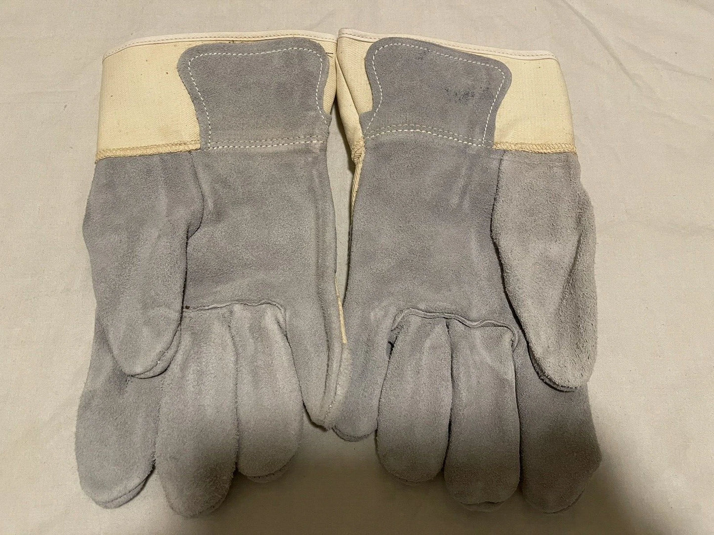 MILITARY ISSUE LEATHER WORK GLOVES U.S.A MADE NEW OLD STOCK Men's size 4.Large. - Image 7