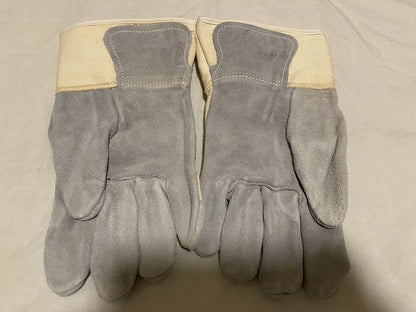 MILITARY ISSUE LEATHER WORK GLOVES U.S.A MADE NEW OLD STOCK Men's size 4.Large. - Image 7