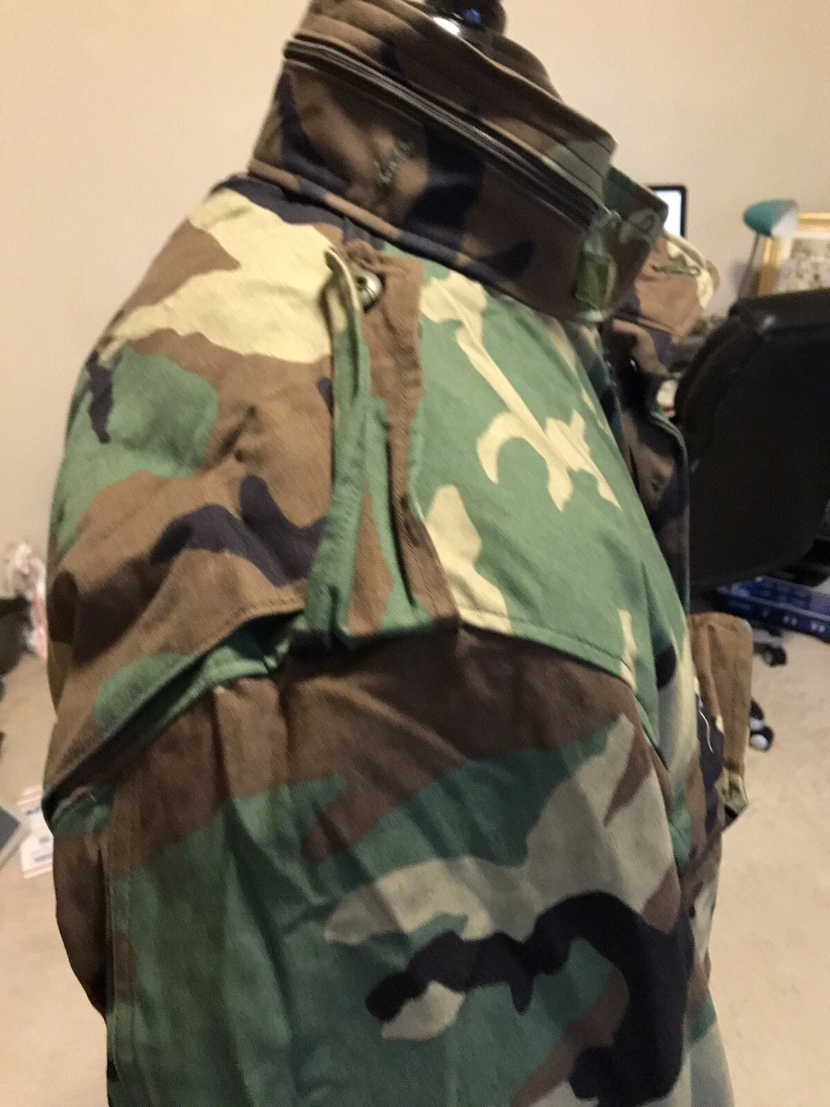 GENUINE US GI MILITARY WOODLAND CAMO M65FIELD JACKE MEDIUM REG. - Image 7