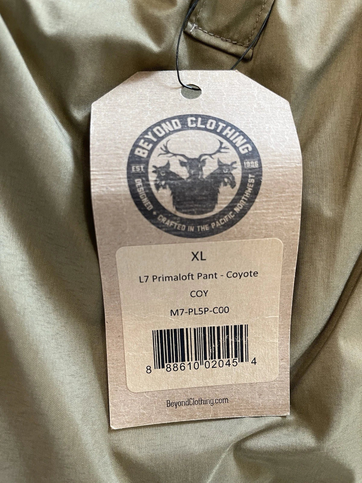 BEYOND XL Prima Loft Cold Weather Pants ECWCS Level 7 SOCOM L7 Coyote Tan - NWT - Image 10