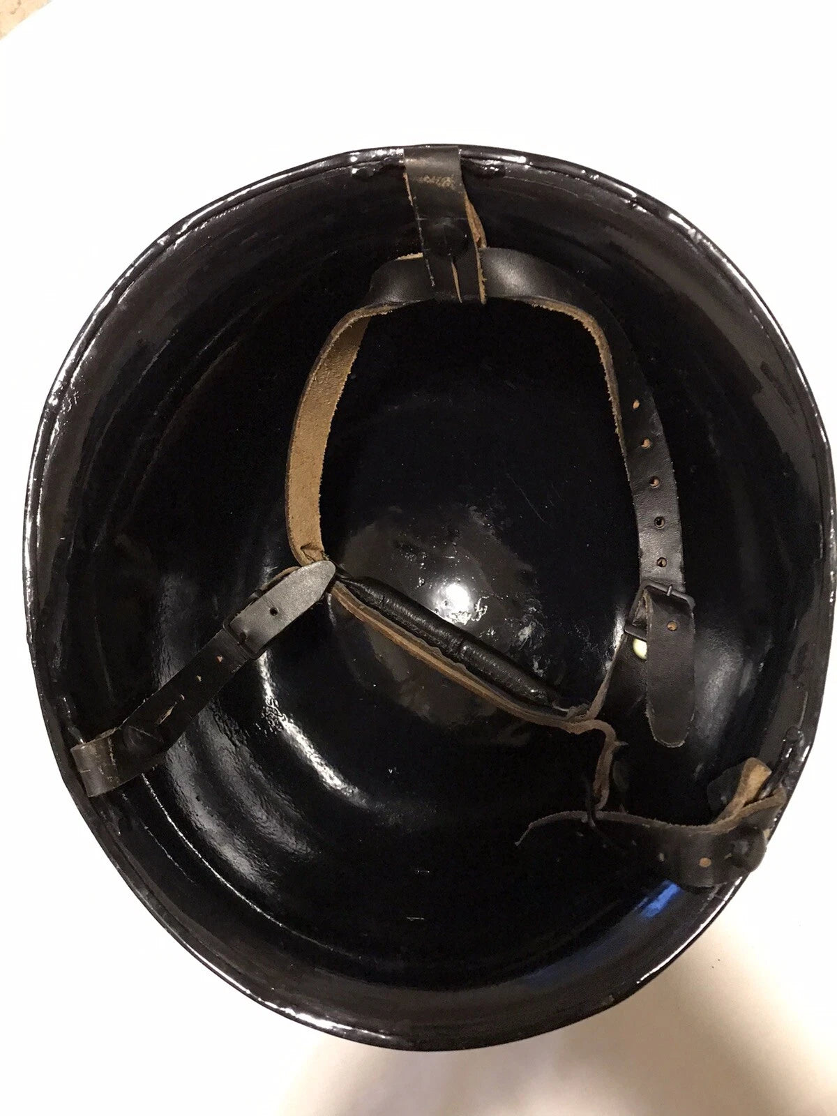 Genuine French Dark Blue Gendarmerie Helmet In Mint Condition - Image 10