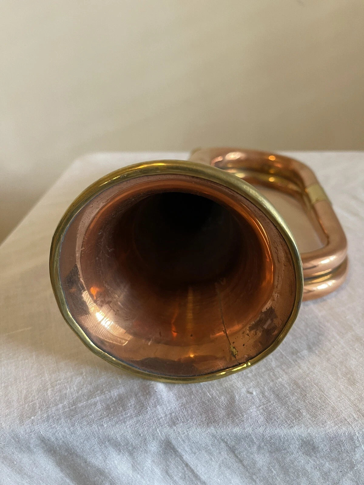 Military/ Scout/ Cavalry Brass/ Copper Bugle Vintage British Army Repro . - Image 6