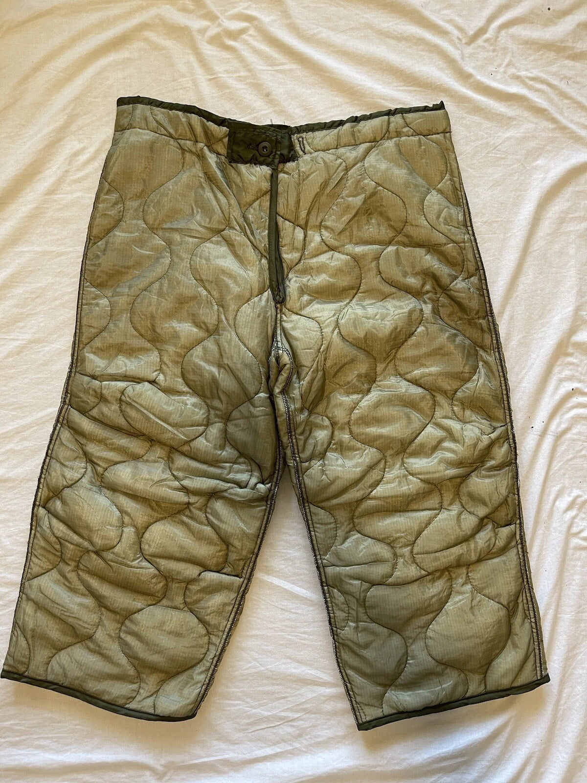 M65 Woodland Cold Weather Field Pants w Liner and Suspenders NOS USGI Med Reg - Image 11