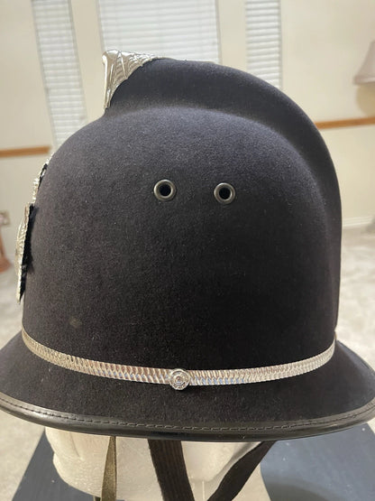 British Bobby  SUFFOLK  Helmet Size 58/59 CM. Medium, 71/4"/ 73/8" , Mint. - Image 4