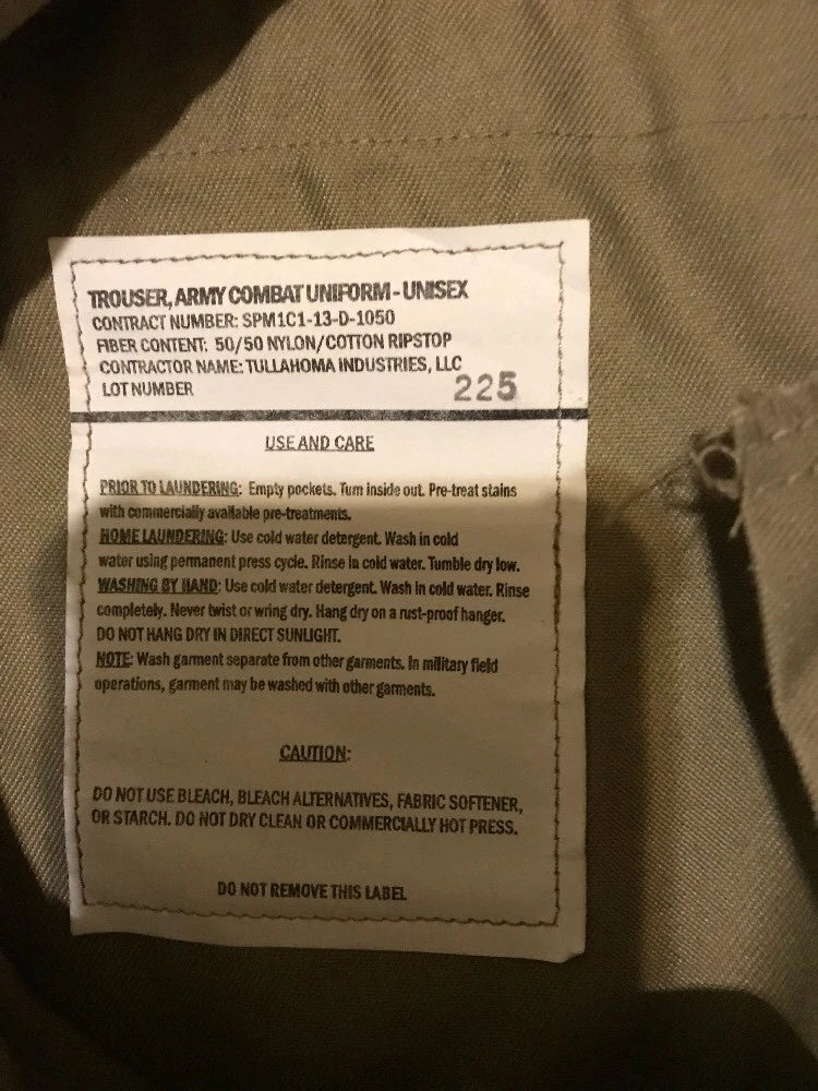 NWT US MILITARY ISSUE RIPSTOP COMBAT TROUSERS PANTS OCP MULTICAM SMALL LONG - Image 10
