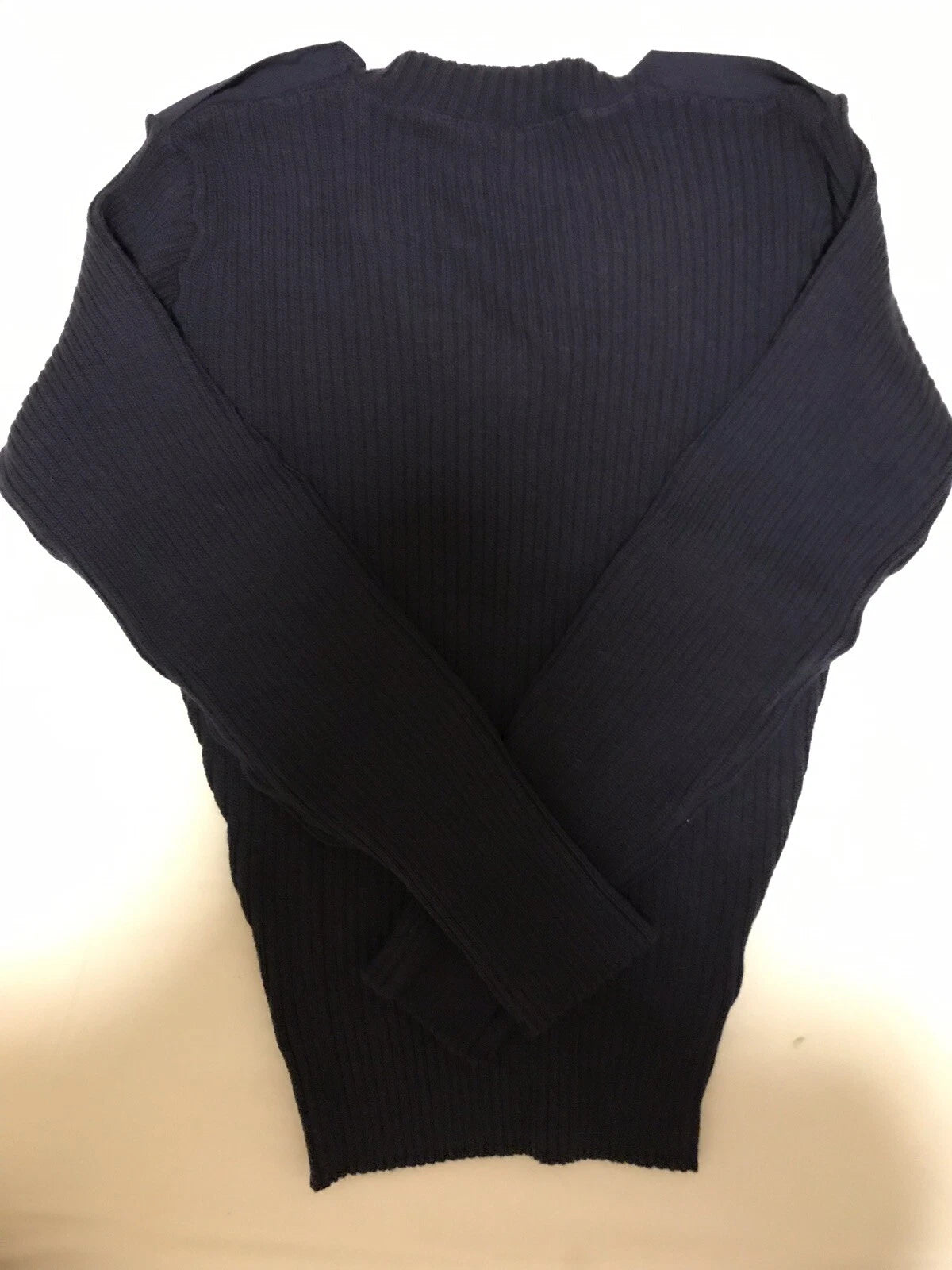 Genuine US Coast Guard Guardian Collection 100% Wool Blue Swater Size 46 New  - Image 3