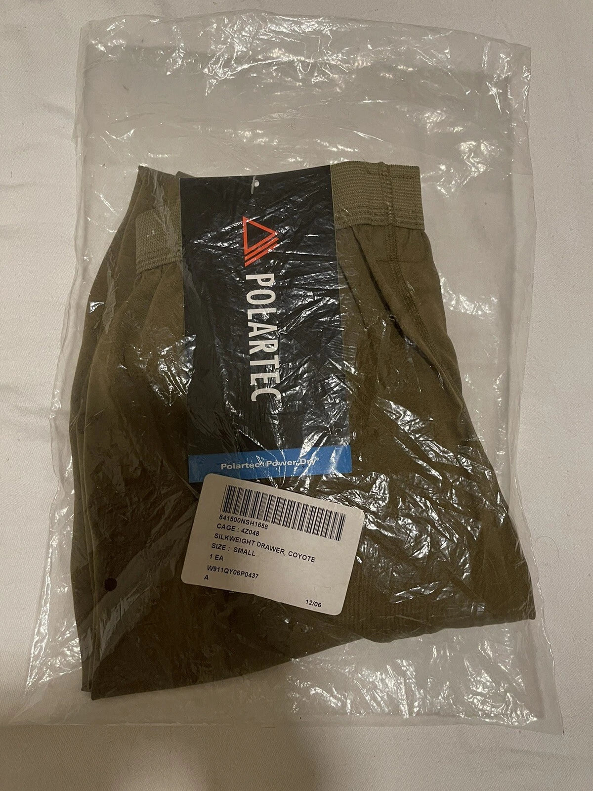 USMC Polartec Power Dry Silk Weight Coyote tan Cold weather Drawer Small. - Image 1
